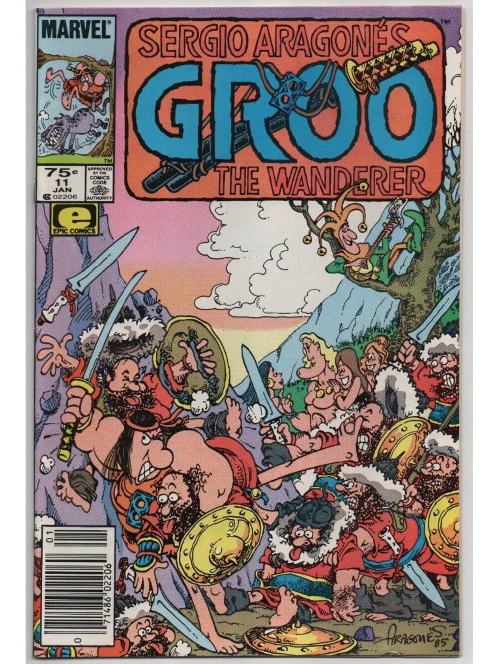 Groo the Wanderer 11 Marvel Comics 1986 VF- 7.5 Sergio Aragones Newsstand
